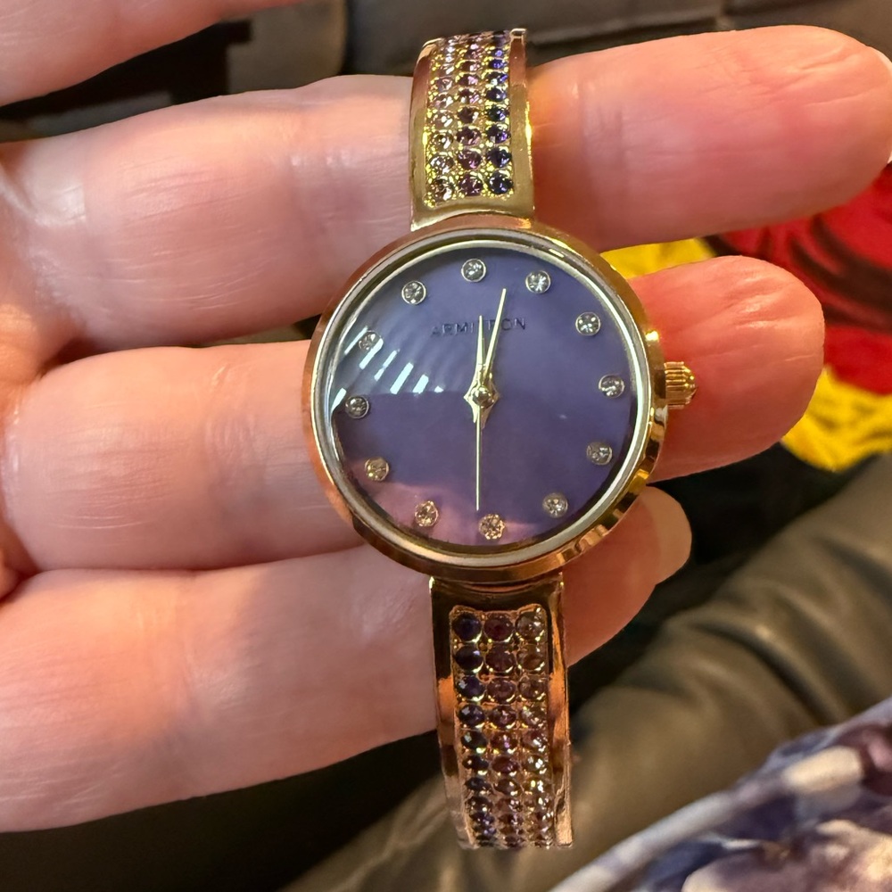 Armitron Women's Gold and Purple Watch